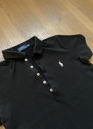 Чорна жіноча футболка polo ralph lauren s4 фото