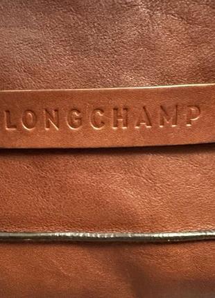 Longchamp 3d коричнева сумка через плече6 фото
