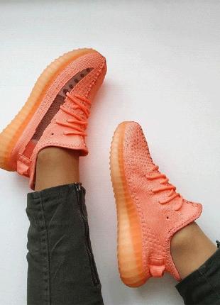 Кроссовки adidas yeezy 350 salmon neon