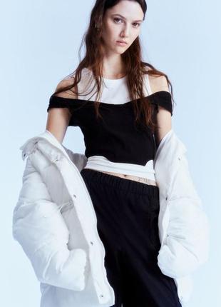 Белый пуховик h&m3 фото