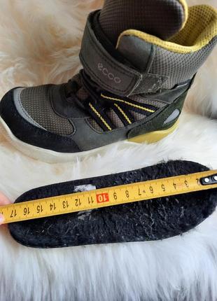 Зимние ботинки ecco 27 р-р (17см) кожаные оригинал6 фото