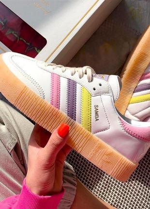 Женские кроссовки adidas samba rose адидас самба10 фото