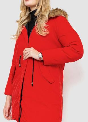 Куртка женская двусторонняя, цвет черно-красный9 фото
