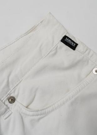 Versace vintage white jeans&nbsp;&nbsp;женские джинсы5 фото