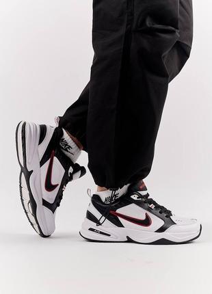 Чоловічі кросівки nike air monarch white black red