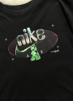 Оригинальн! черная оверсай футболка с принтом лого суша футболка nike w nsw tee oc 2 ss boxy dx7926-0105 фото