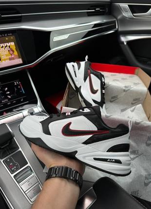 Мужские кроссовки nike air monarch white black red