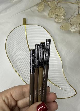 Олівець для брів parisa cosmetics micro brow pencil2 фото