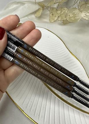 Олівець для брів parisa cosmetics micro brow pencil