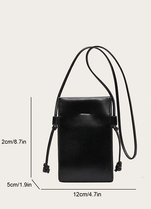 Мини сумка через плечо кожа
