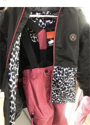 Термоштаны, лыжные брюки 152р, штаны лыжные для девочки розовые5 фото