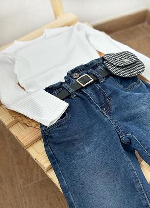 Джинсы 4-5р, джинсы с сумочкой, джинсы 110р, джинсы синие на девочку 104-110см
