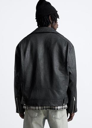 KZ⭐️ Кожанка косуха оверсайз куртка zara зара — ціна 1990 грн у