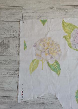 Лоскут ткани для рукоделия, шитья, пэчвок, скрапбукинг. большой цветок, хлопок3 фото