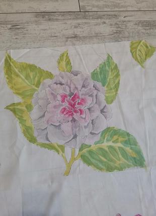Лоскут ткани для рукоделия, шитья, пэчвок, скрапбукинг. большой цветок, хлопок5 фото