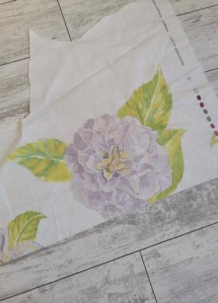 Лоскут ткани для рукоделия, шитья, пэчвок, скрапбукинг. большой цветок, хлопок7 фото