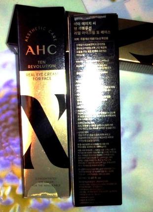 Ahc ten revolution real eye cream for face 12мл крем вокруг глаз2 фото