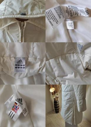 Куртка-пальто adidas white/black демисезон5 фото