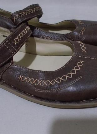 Новые туфли кожаные коричневые 'easy street' 41р3 фото