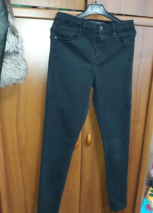 Черные брюки джинсы женские леггинсы джегинсы фирма topshop moto1 фото