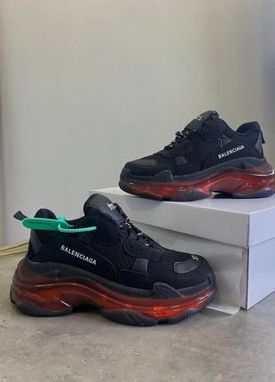 Женские кроссовки balenciaga triple s clear5 фото