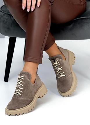 Стильные женские ботинки на шнуровке от украинского производителя 😍😍😍4 фото