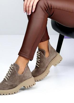 Стильные женские ботинки на шнуровке от украинского производителя 😍😍😍3 фото