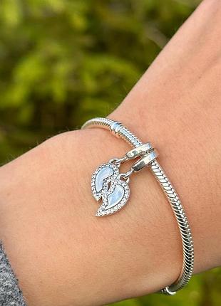 Срібний шарм пандора «друзі назавжди»