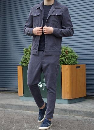 Вельветовый костюм (штаны + пиджак)