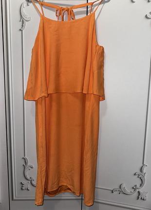 Сарафан/ плаття з широкою рюшею зверху на грудях2 фото