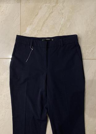 Женские брюки mango синие классические брюки базовые2 фото