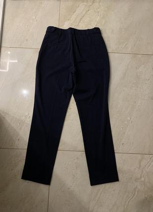 Женские брюки mango синие классические брюки базовые4 фото