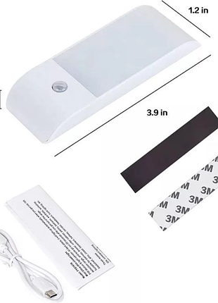 Світильник нічник xoko fyd-1616 3w 180lm 4000k 5v usb з акумулятором і датчиком руху