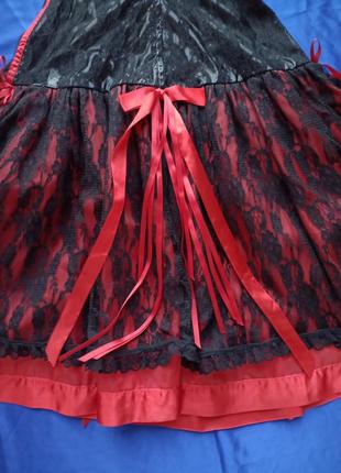 Платье в стиле killstar кожаное гипюровое кружевное лаковое латексное виниловое пышная юбка корсет7 фото