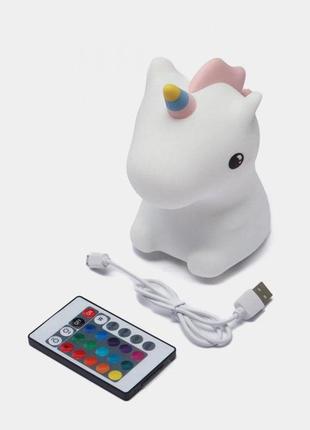 Силіконовий нічник єдиноріг