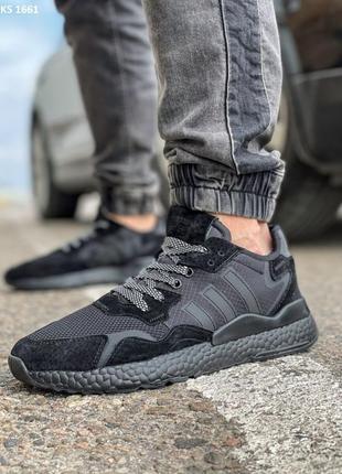 Кросівки adidas nite jogger boost 3m чорні