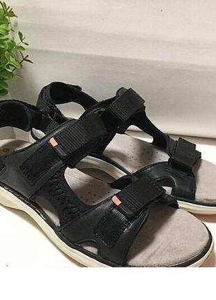 Р.40 clarks кожаные спортивные сандалии оригинал