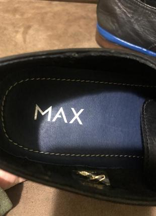 Кожаные мужские туфли мокасины max 42-43р8 фото