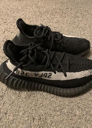 Кросівки adidas yeezy boost 350 v2 black white. оригінал.