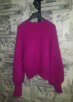 Крутезный укороченный теплый свитер из альпаки шерсть6 фото