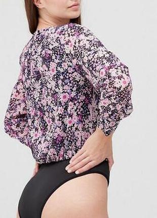Боди блуза с цветочным принтом от michelle keegan2 фото