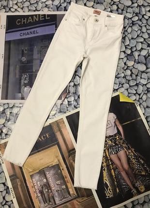 Джинсы # белые джинсы skinny высокая посадка