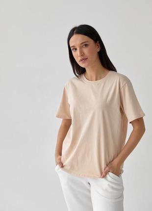 Базовая женская футболка, однотонная8 фото
