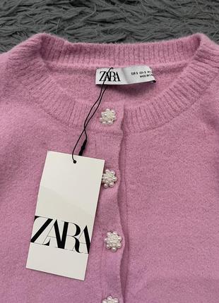 Zara коллекция 2023 стильный кардиган свитер с яркой фурнитурой новый с биркой2 фото