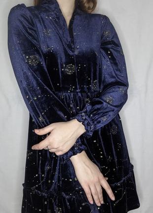 Harry potter m&s гаррі поттер чарівна казкова оксамитова сукня зоряне небо місяць зірки3 фото