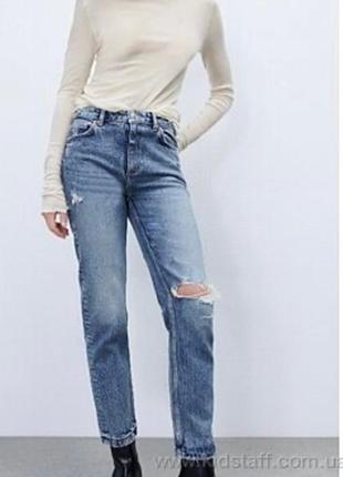Джинсы 👖 женские рваные zara  классные джинс плотный классный