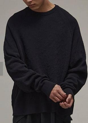 Свитшот adidas y-3 yohji yamamoto knit crew sweater black h630872 фото