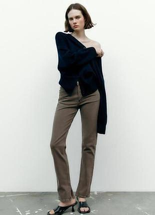 Джинсы с разрезами zara