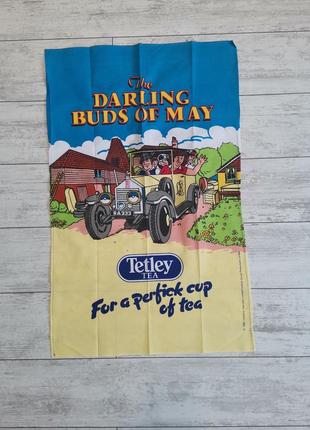 Винтажное чайное коллекционное полотенце 1992 ,  tetley tea