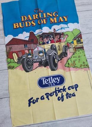 Винтажное чайное коллекционное полотенце 1992 ,  tetley tea2 фото